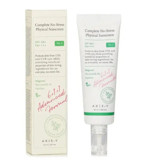 AXIS-Y Complete No-Stress Physical Sunscreen – SPF 50+ PA++++ 50 ml Parfumerie MAMA