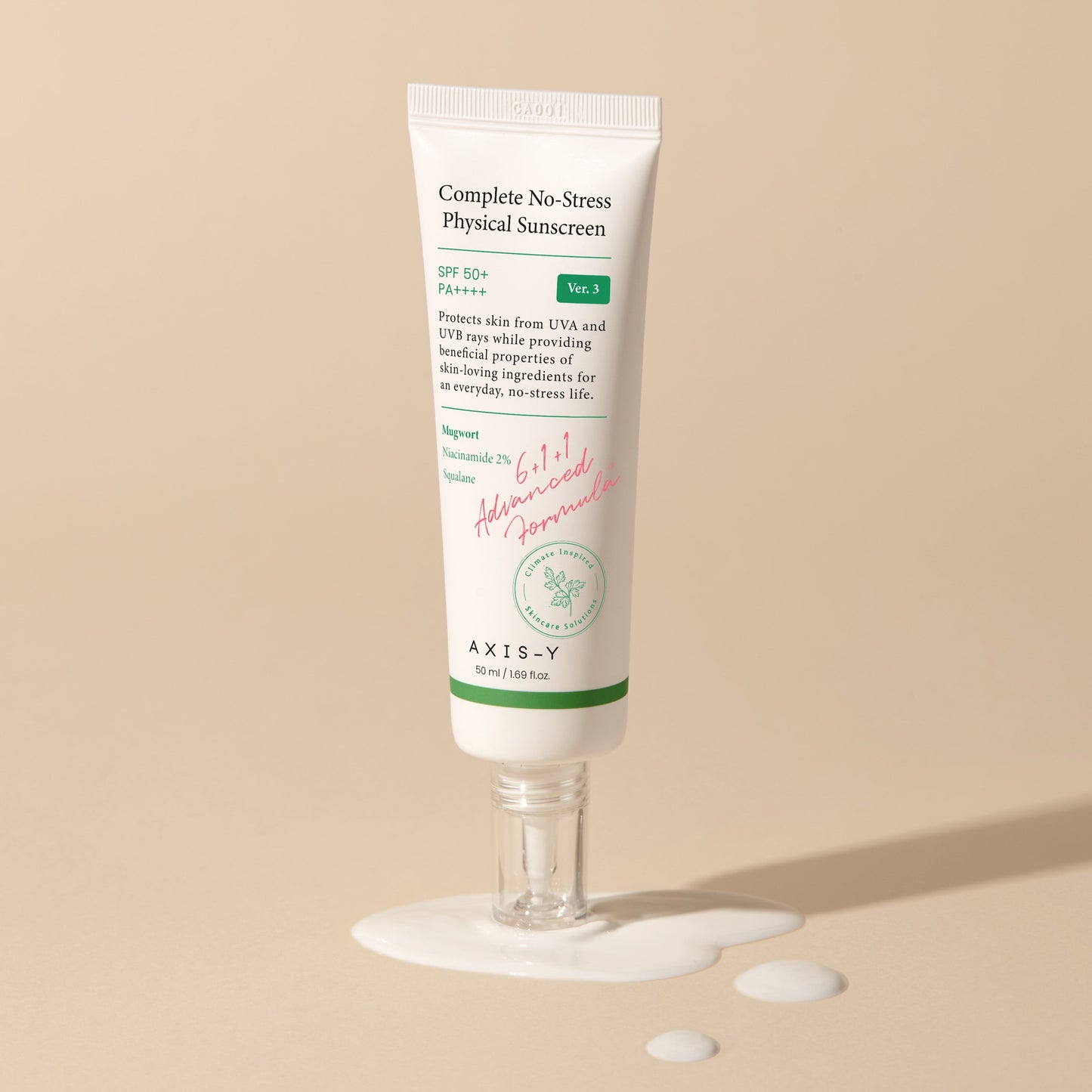AXIS-Y COMPLETE NO-STRESS PHYSICAL SUNSCREEN V.3 50ML AXIS-Y
