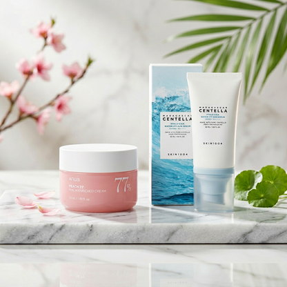Pack éclat suprême et hydratation aquatique pour une peau effet verre