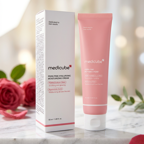 Medicube Crème Hydratante Rose à l'Acide Hyaluronique et PDRN 50 ml